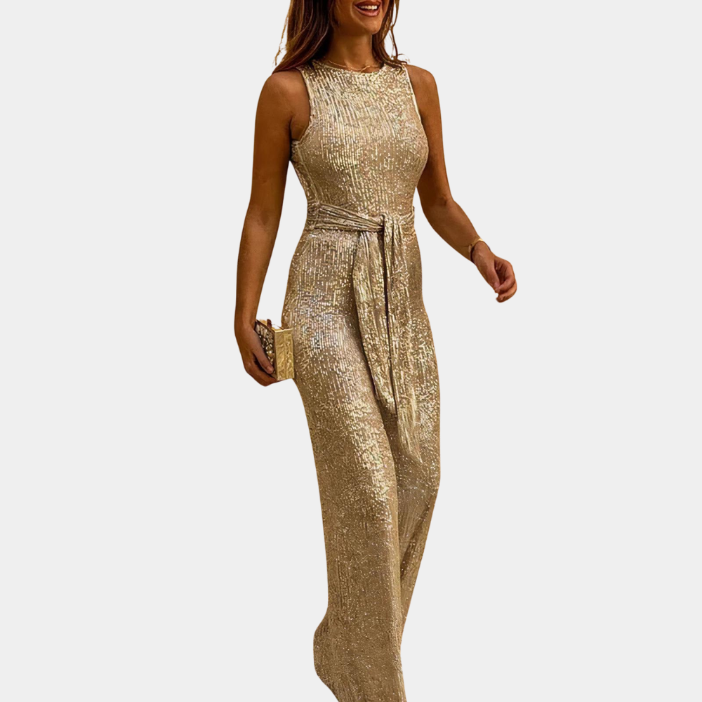 Glitter jumpsuit voor dames